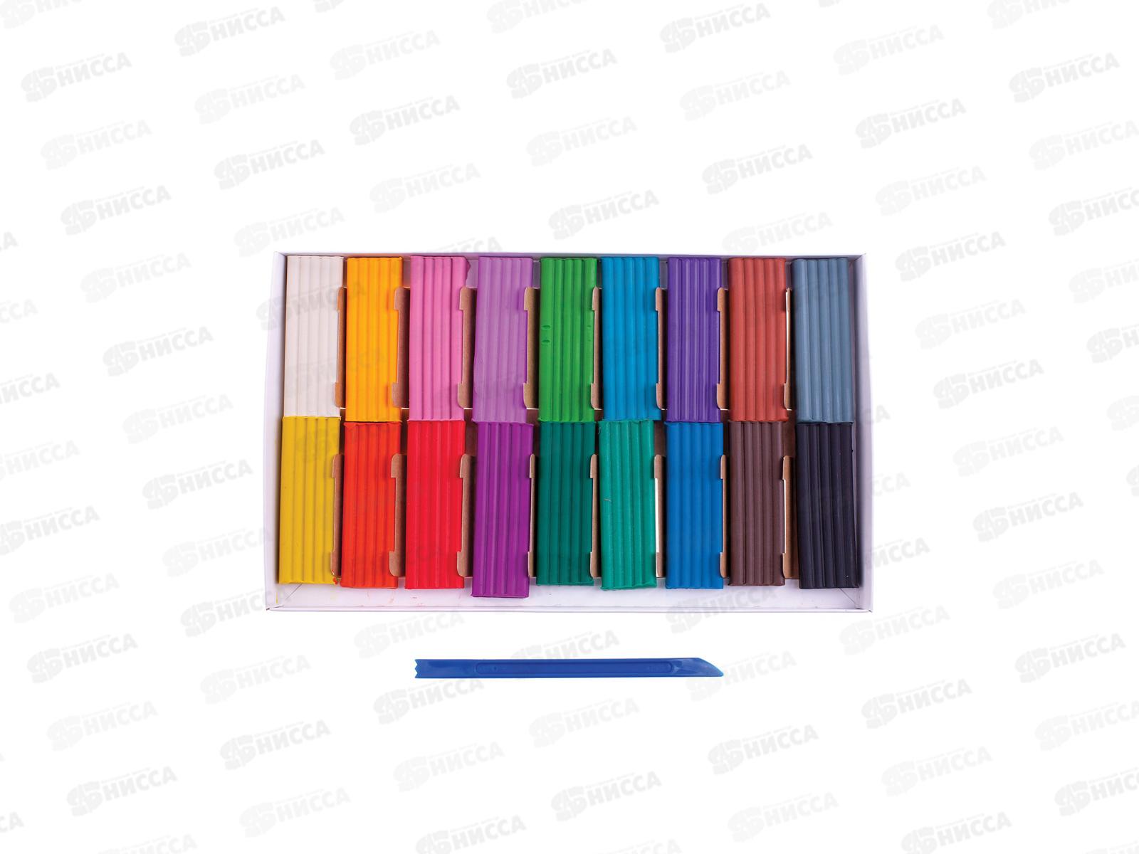 Пластилин 18цветов 360г ГАММА Мультики со стеком картонная упаковка 280028 *10