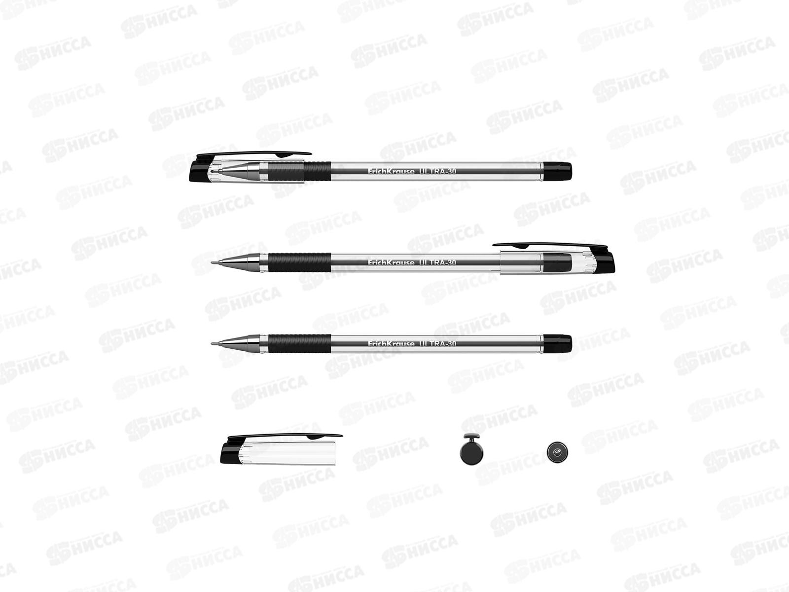 Ручка шариковая  EK19614 ULTRA L-30, черная, рез.вст., 0.6мм *12/144/1728
