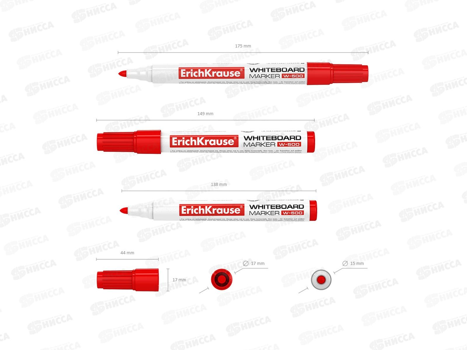 Маркер для доски EK красный, W-500 12847 *12/144