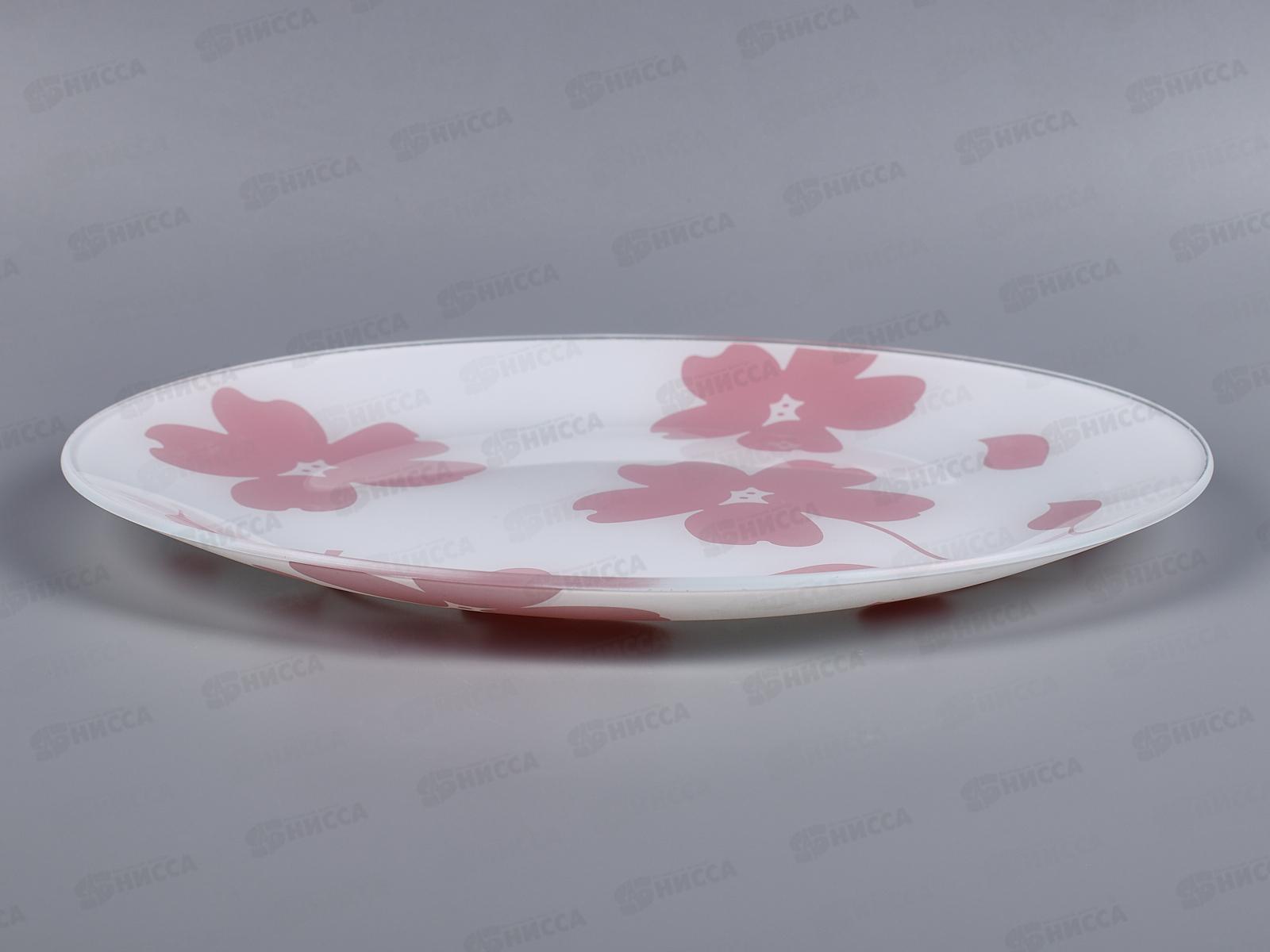 Тарелка 85-300-123 &quotФлорин&quot белая, розовая, 2 цвета 4840160883