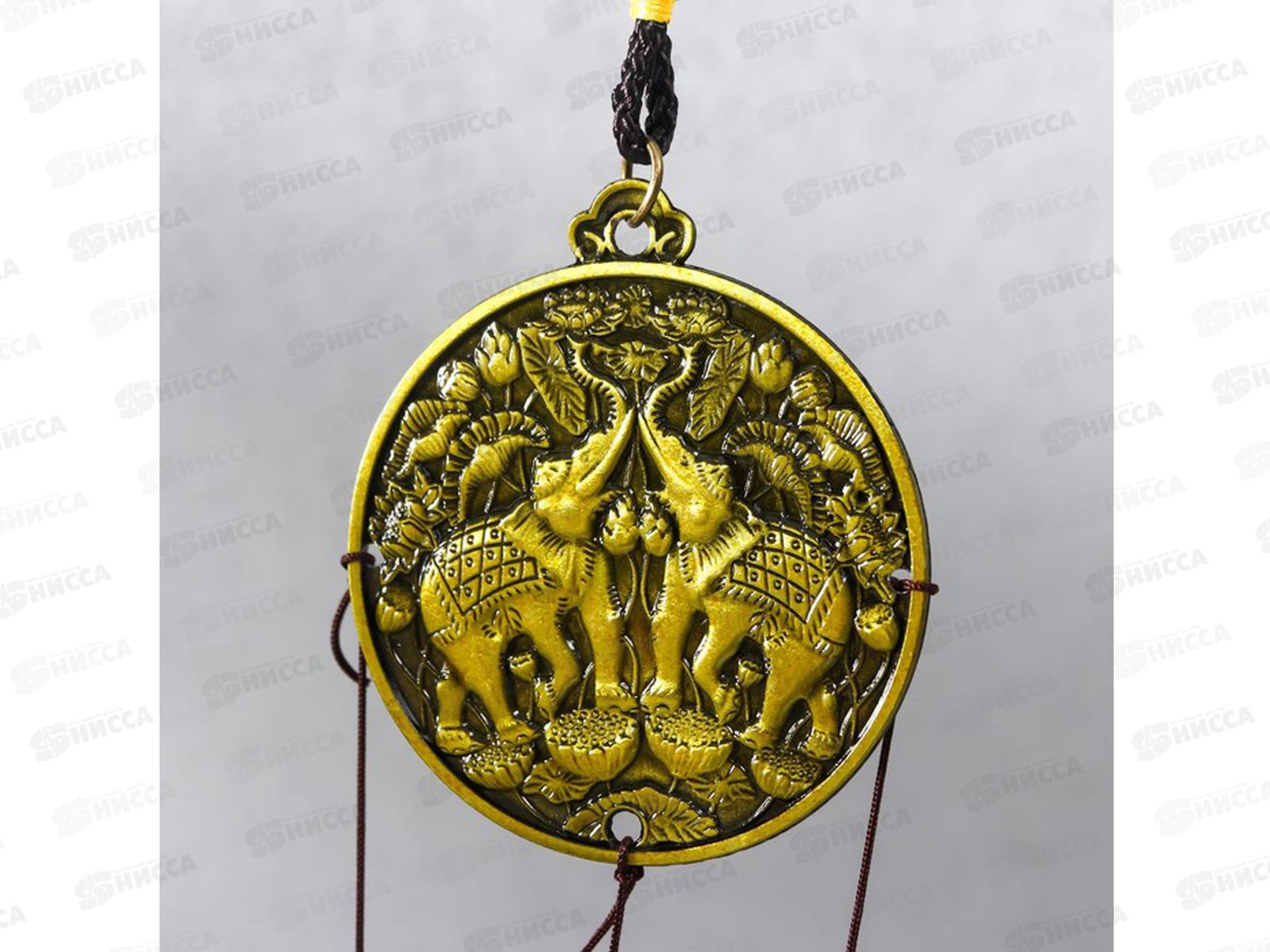 Музыка ветра &quotСлоны на монете&quot металл 37см 3505579