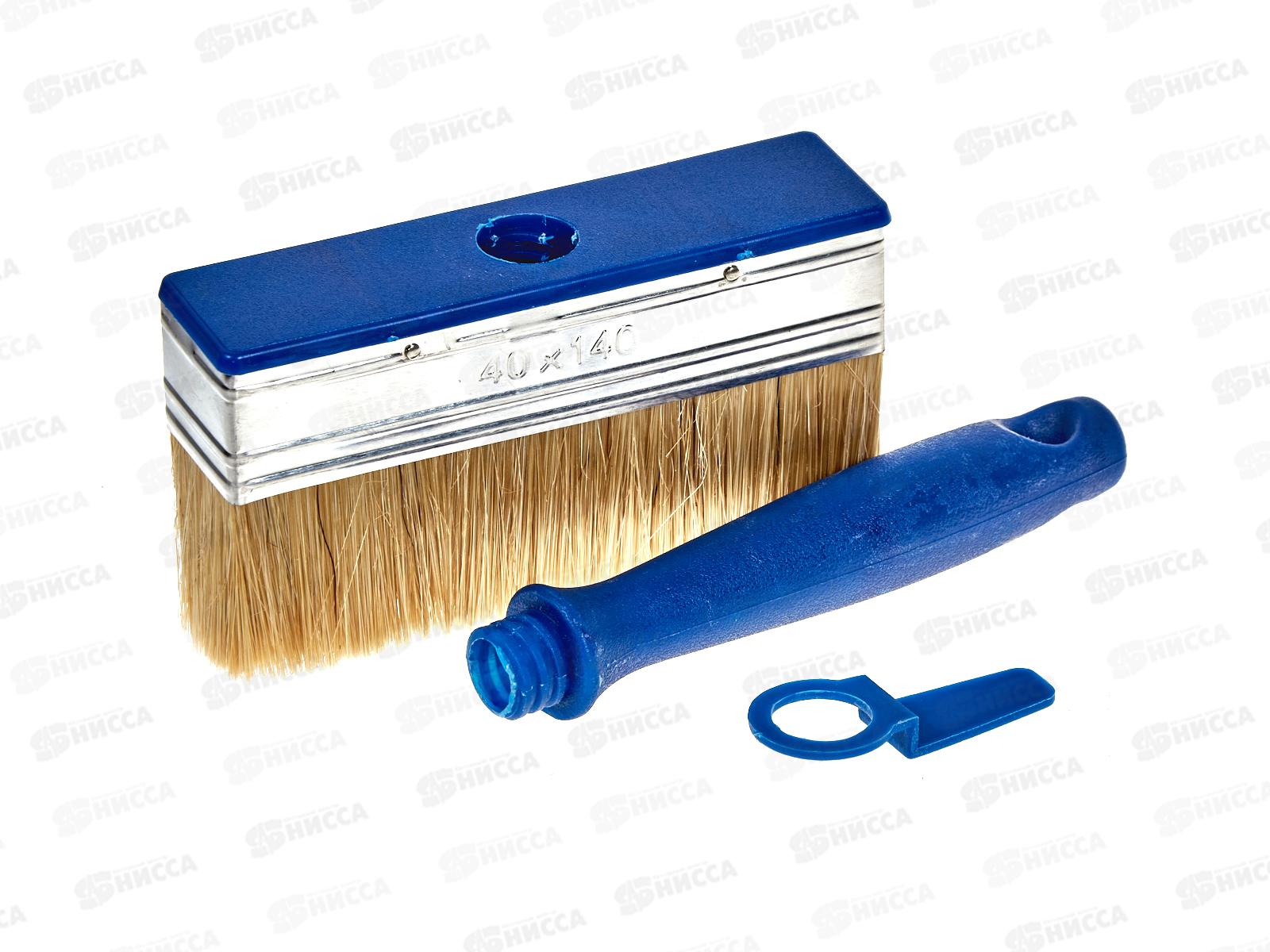 Кисть побелочная, темно синяя ручка, 140x40 мм, AL-4631  *6