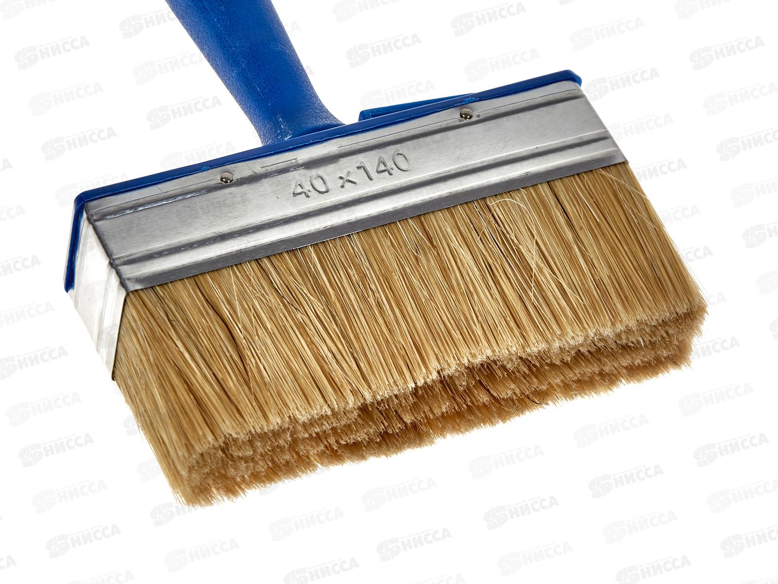 Кисть побелочная, темно синяя ручка, 140x40 мм, AL-4631  *6