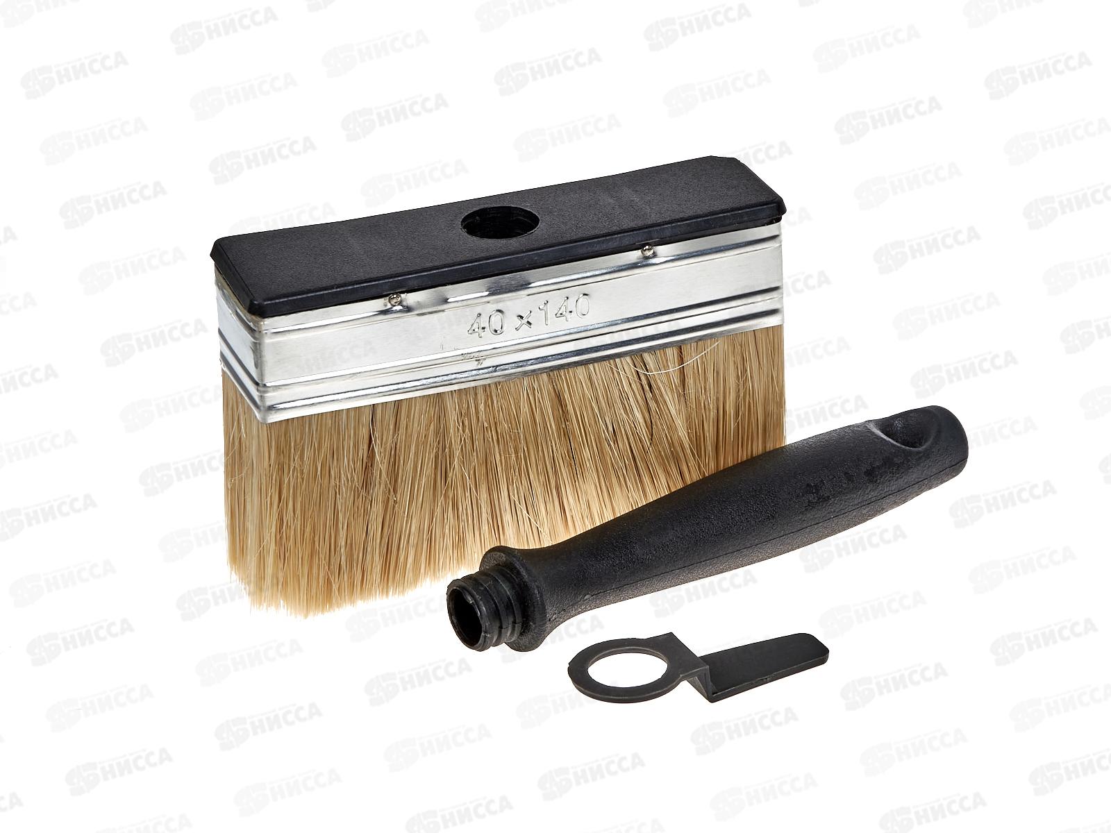 Кисть побелочная, черная ручка, 140x40 мм, AL-4624  *6