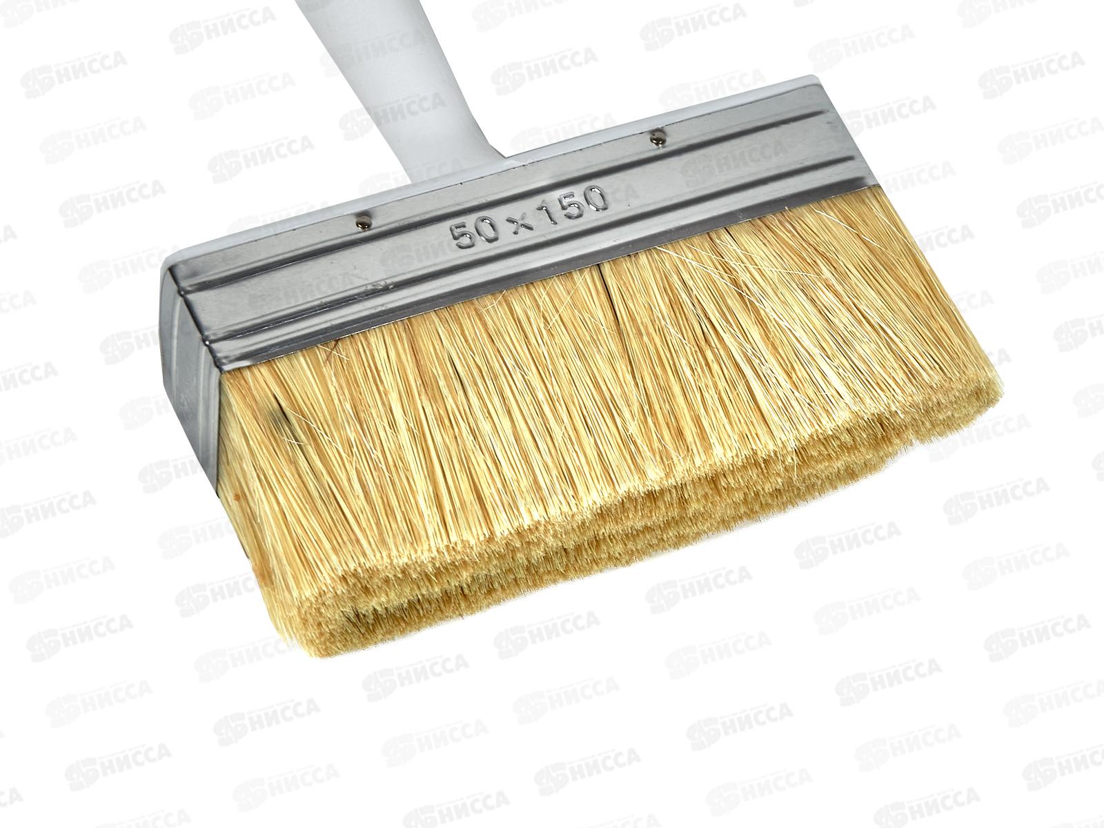 Кисть побелочная, белая ручка, 150x50 мм, AL-4620  *6