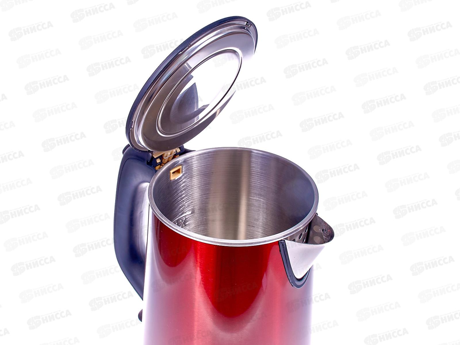 Чайник электрический SA-2156MR 1,8л красный металлик+черный