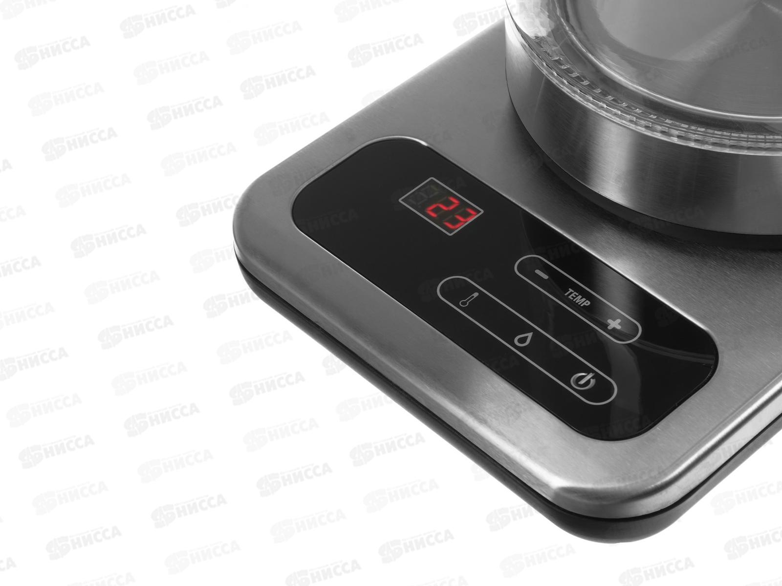 Чайник электрический SA-2724DBK (1,7) стеклянный