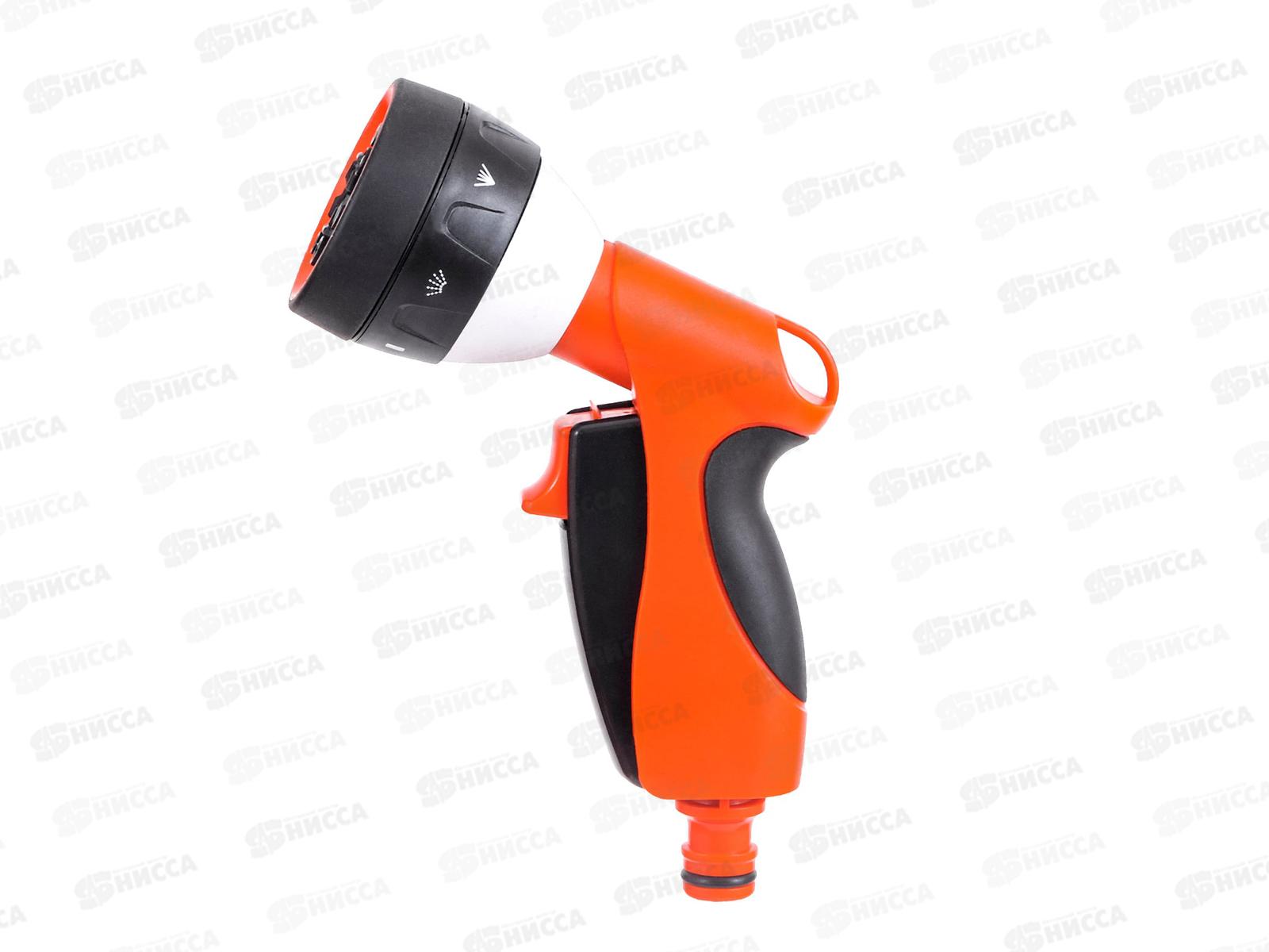 Пистолет поливочный ЖУК Эрго семифункциональный, адаптер под коннектор *30