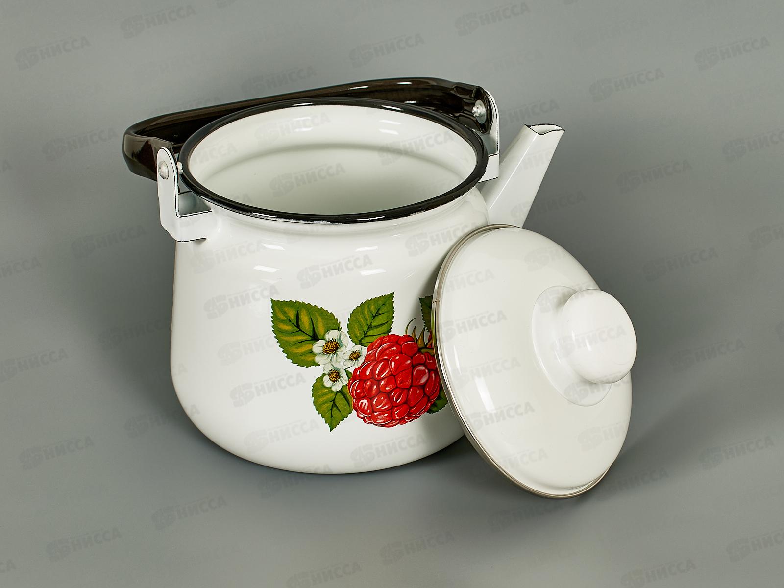 Чайник 2,5л с рисунком. 01-2711/4 Малина  *4