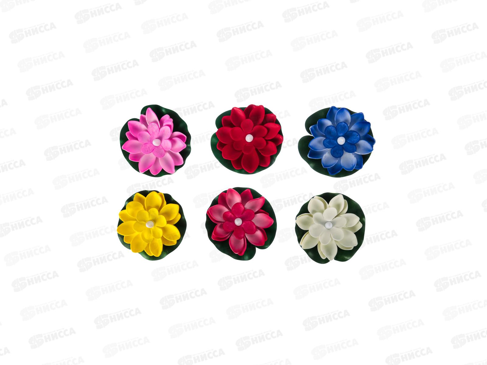 Лилия  для пруда 10см, декор подсветка 1LED 171-017 г