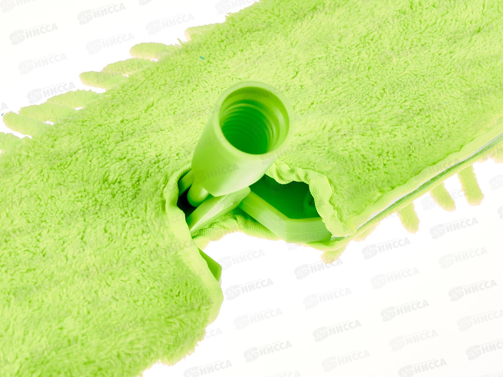 Швабра VETTA с насадкой из микрофибры 40*12см, Эконом телескопической ручкой 444-373 г