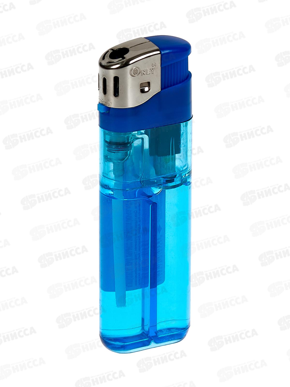 Зажигалка Oney L-001 пьезо прозрачная (054117) *50