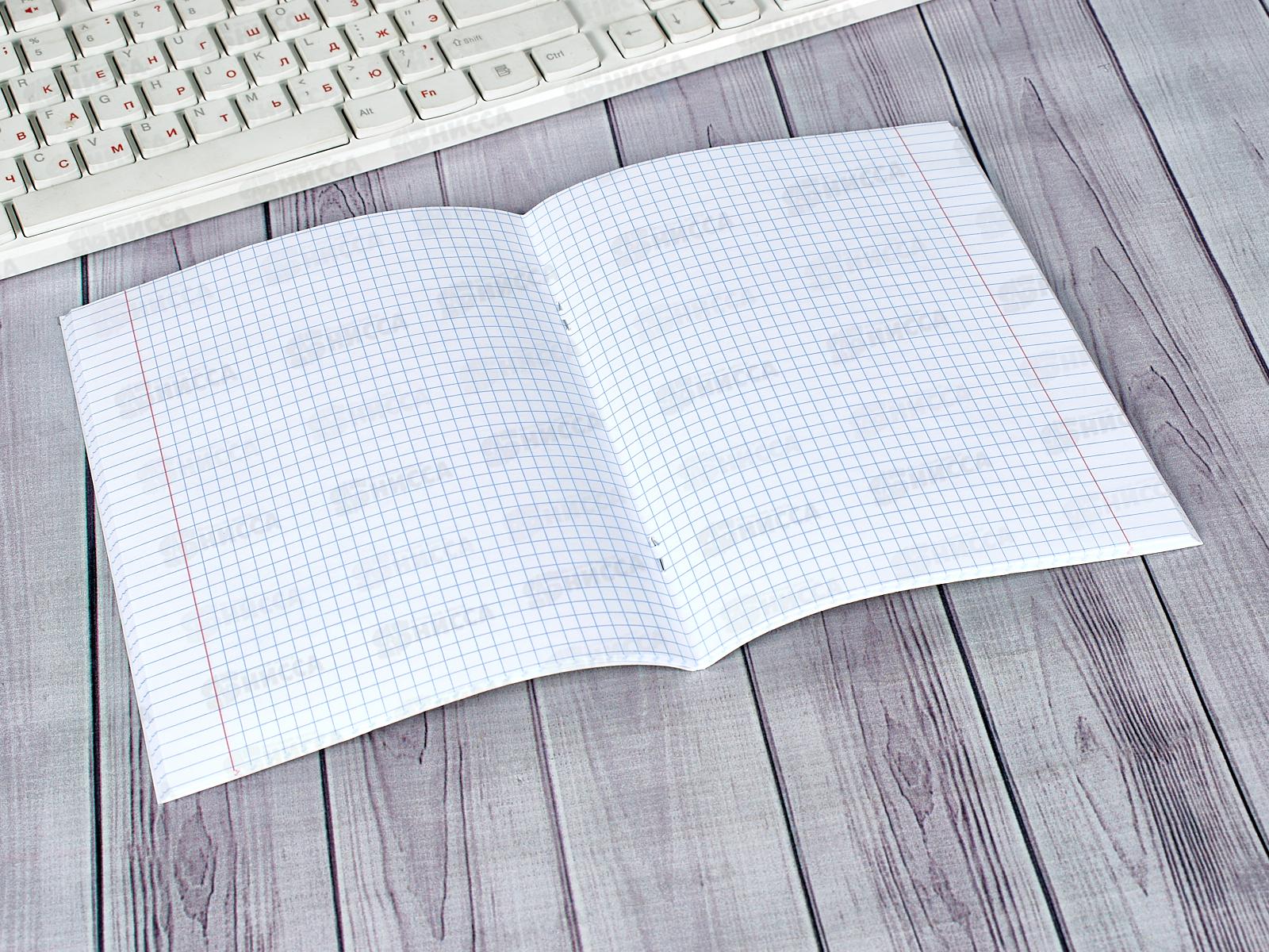 Тетрадь 48листов клетка Hatber бумвинил Зеленая*60