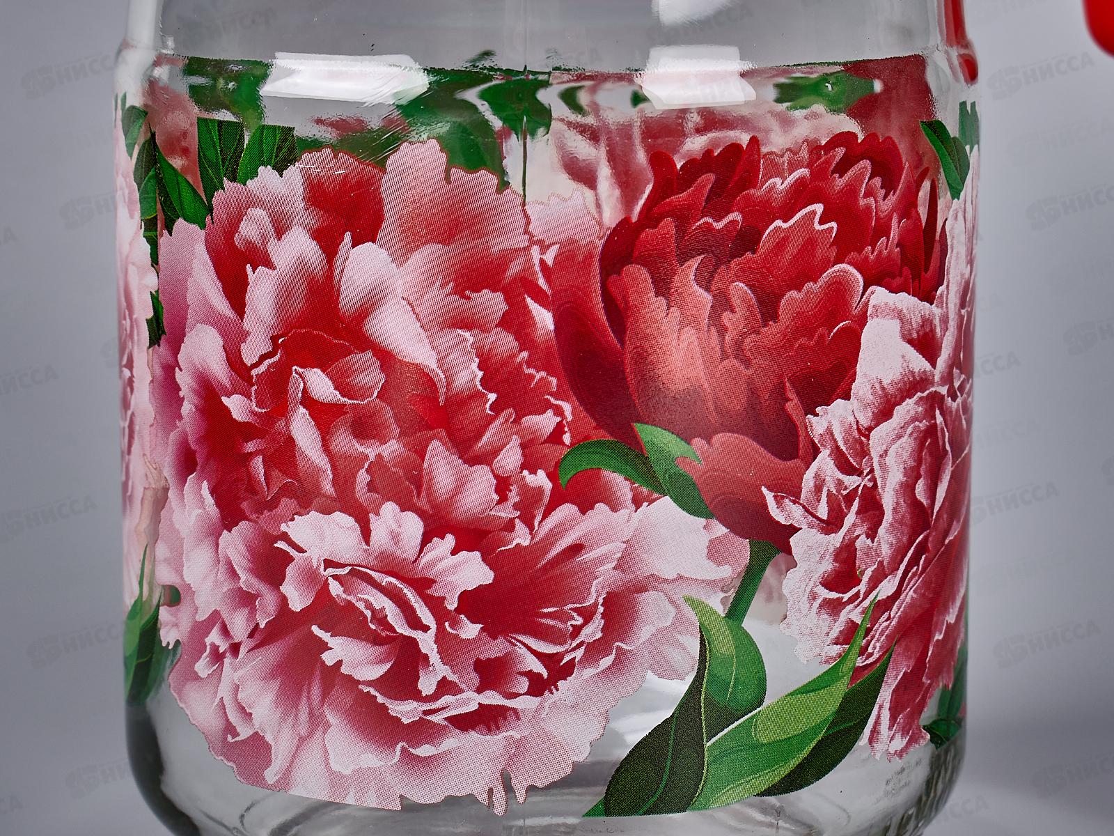 Набор д/воды 7предметов 1607/6-Д Пионы *3