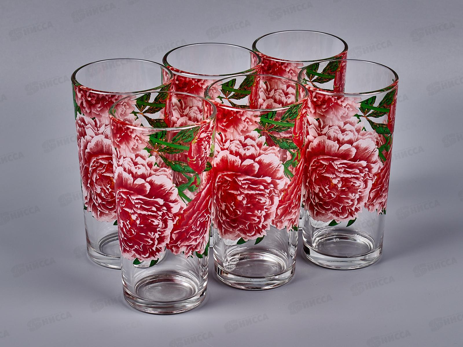 Набор д/воды 7предметов 1607/6-Д Пионы *3