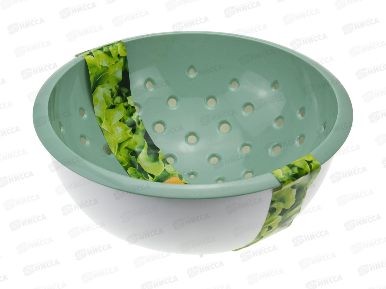 Дуршлаг с миской 2л Фисташковый М1134 *13