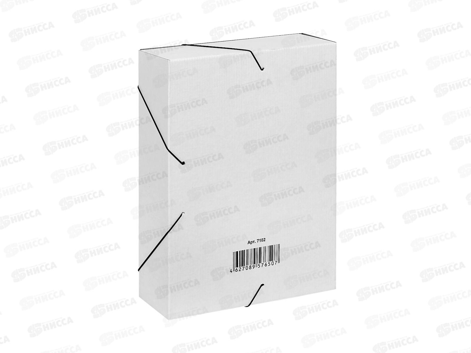 Папка архивная 7.5см с резинкой Союзбланкиздат белый ASR-7107*50