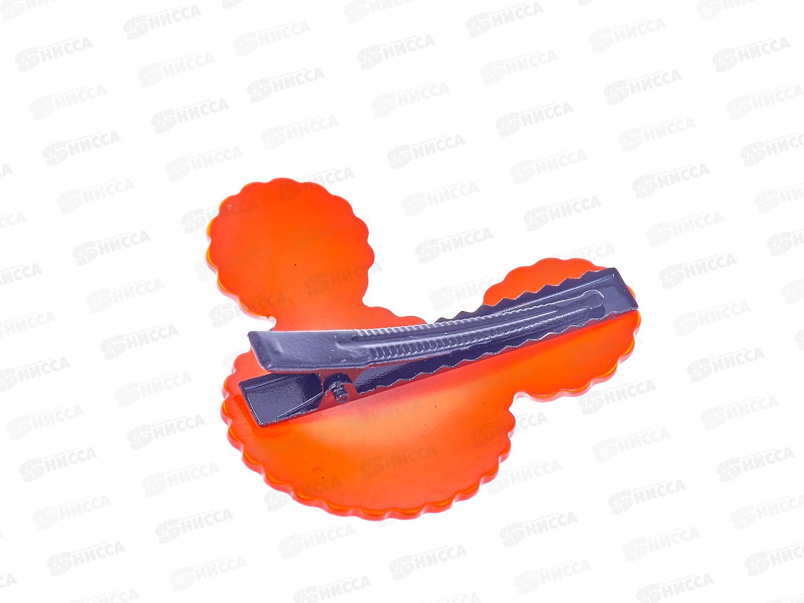 Заколка Тик-так Мишка с сердцем (057137)  *10  Ж