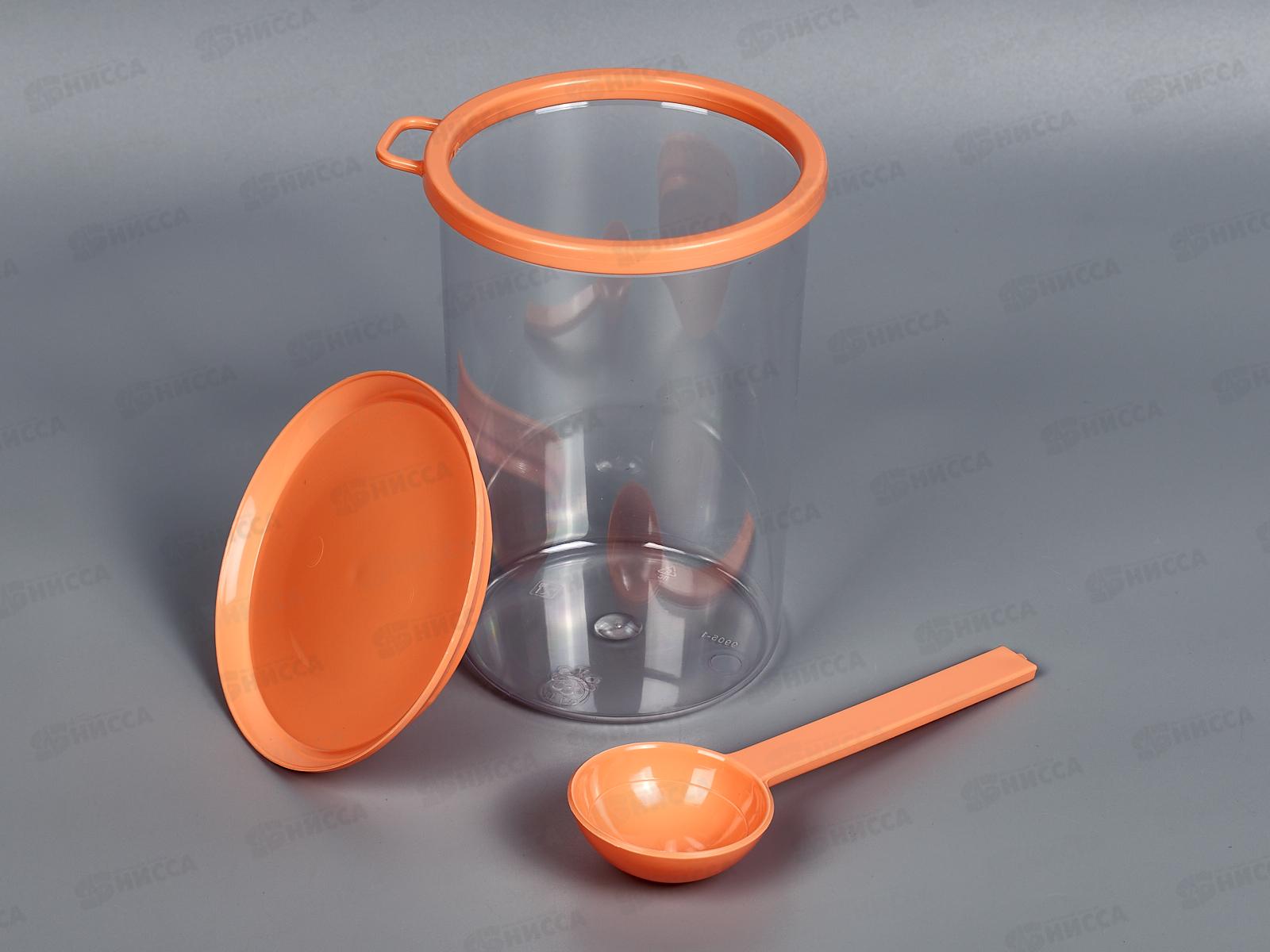 Банка 0,7л для сыпучих продуктов с ложкой С30600 *50