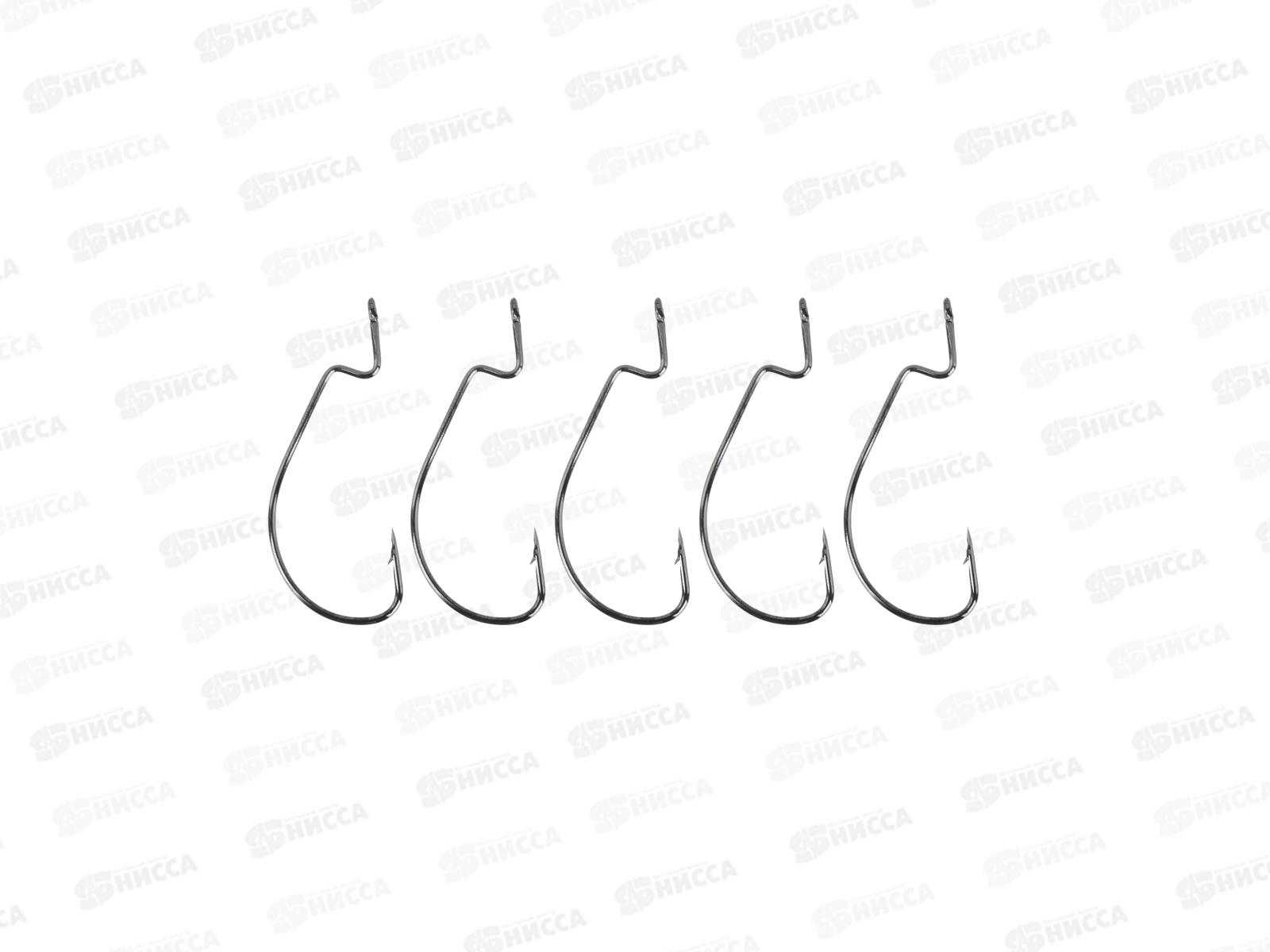 Набор крючков 5шт,  AZOR FISHING оффсетный №2 143-068 г