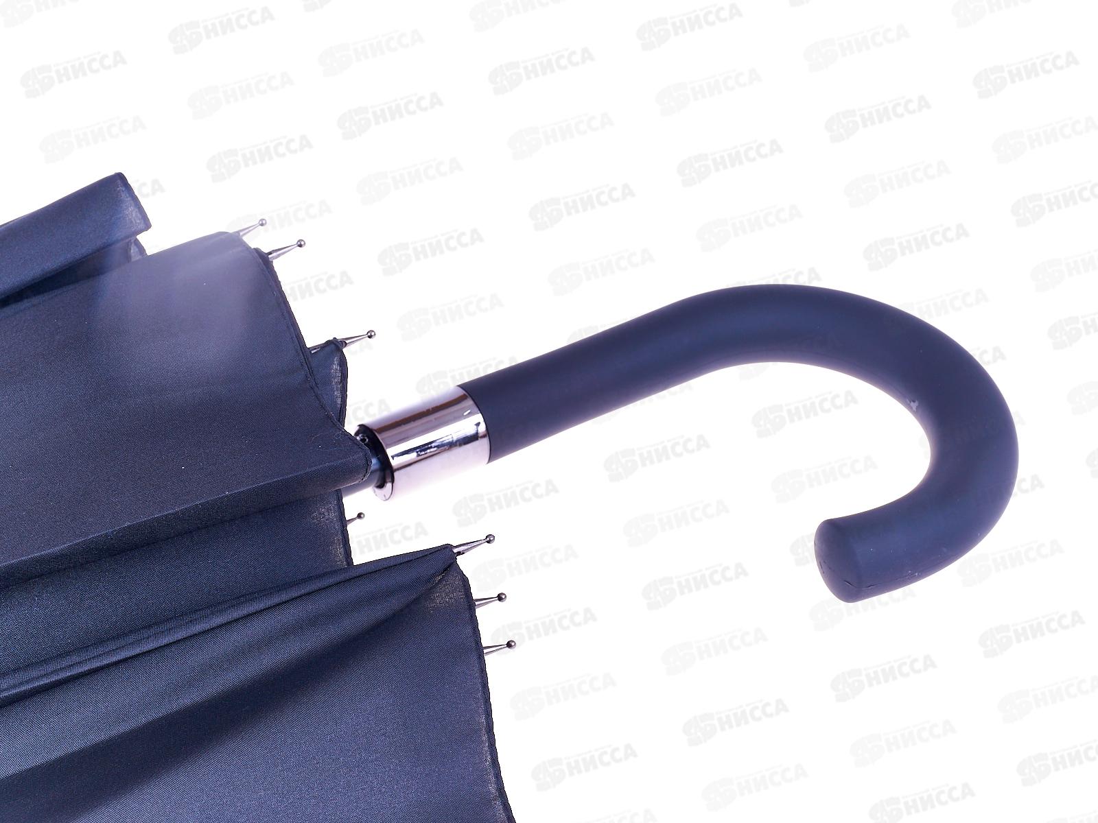 Зонт-трость мужской  65см 16спиц черный 302-275 г