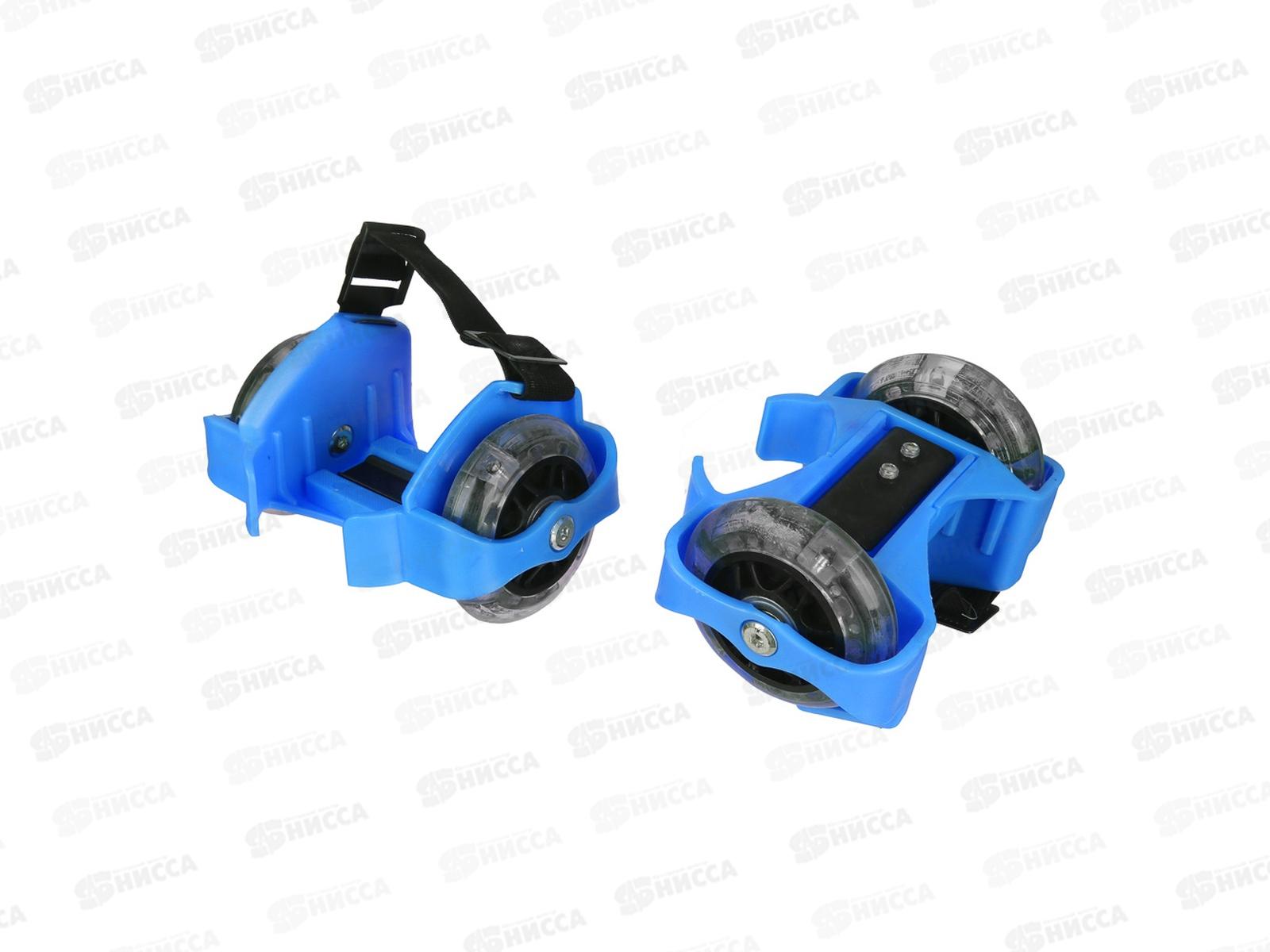 Ролики на пятку с подсветкой 3LED до 80кг зеленый 129-076 г