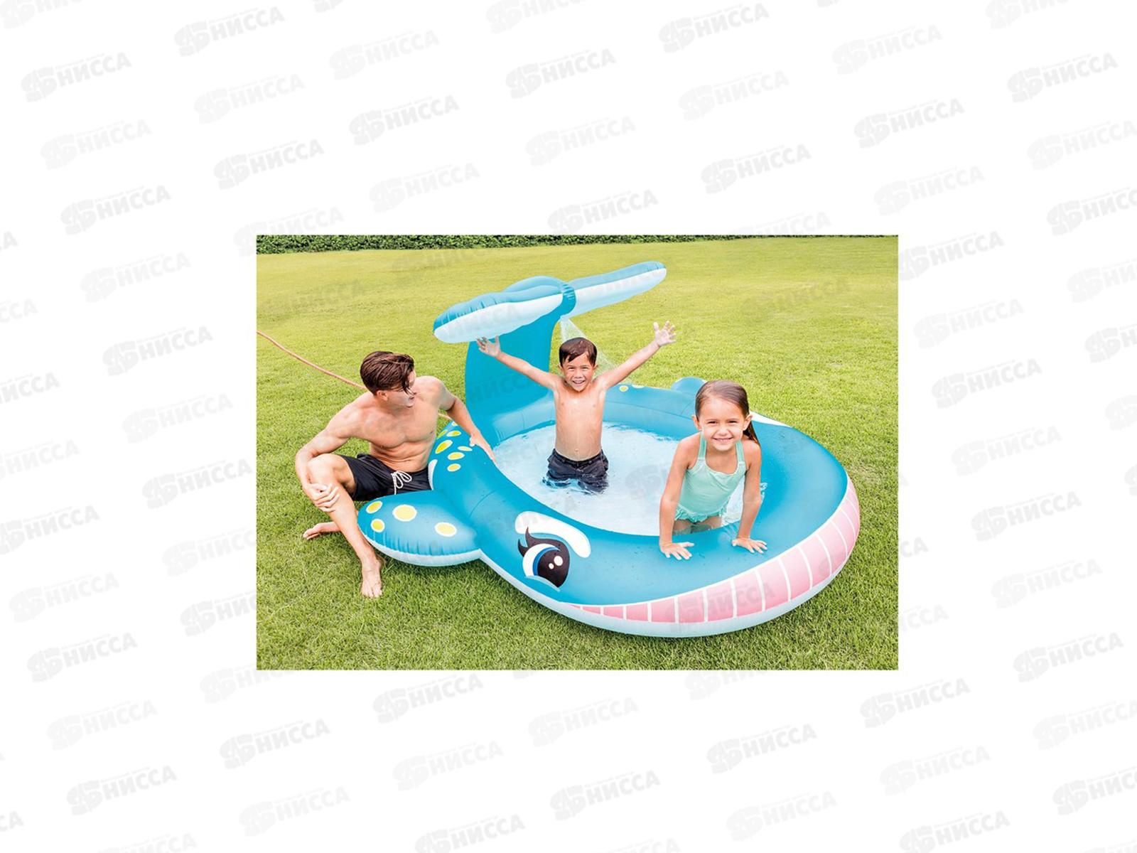 Бассейн 57440 (201х196х91) Кит от 2-х лет  INTEX