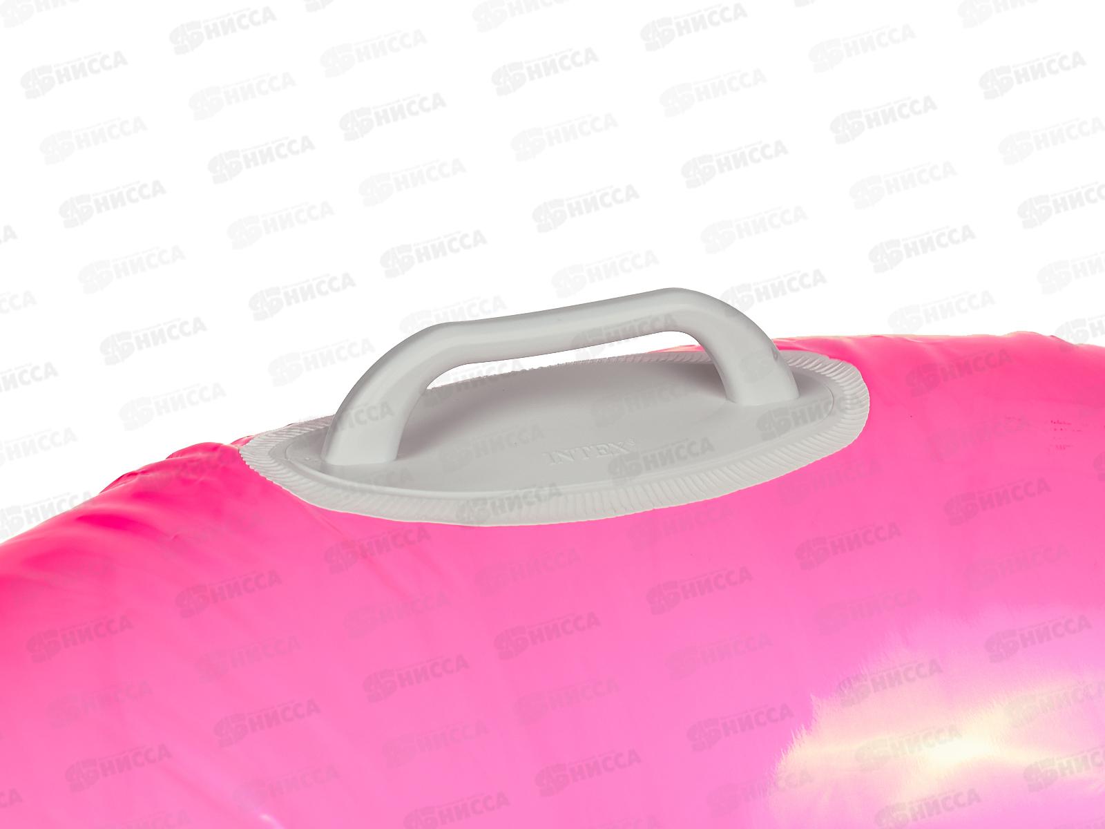 Круг надувной 59258 (76см) Глянцевый с ручками, 3 вида  INTEХ  *24