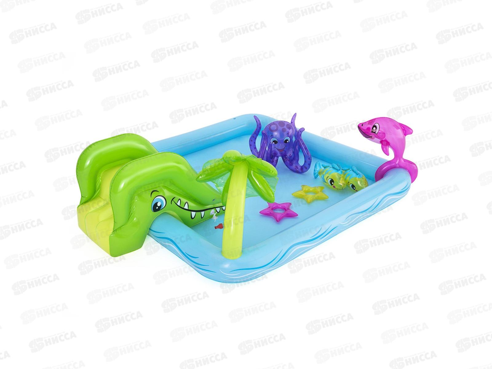 Бассейн 53052 (239*206*86см) 308л Аквариум игровой Bestway *3