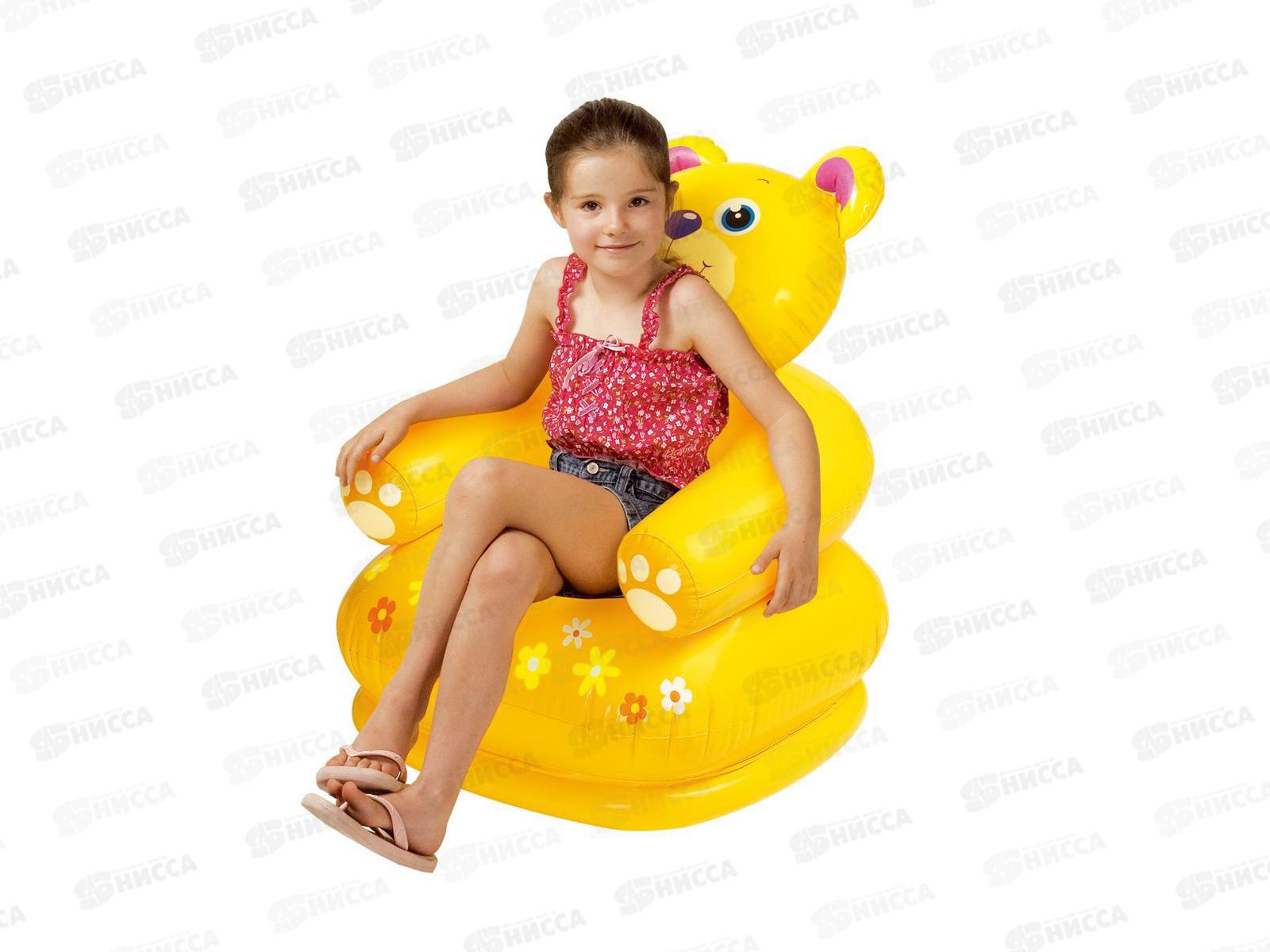 Кресло надувное 68556 Животные (65х64х75см), от 3-8лет INTEX  *12