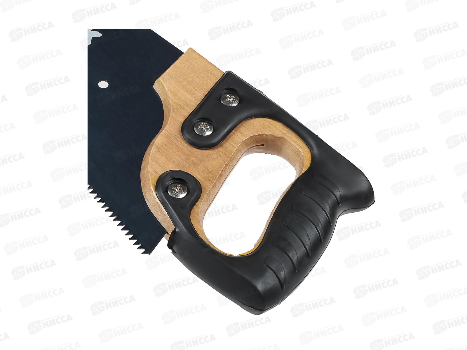 Ножовка по дереву &quotЕрмак&quot 450мм деревянная ручка 663-129 г