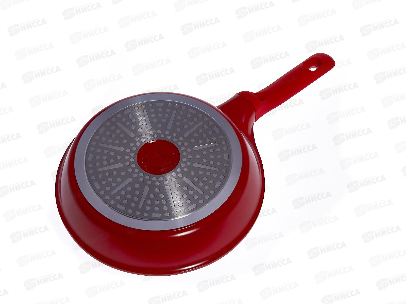 Сковорода WR-8193 28см Red Princess мраморное покрытие