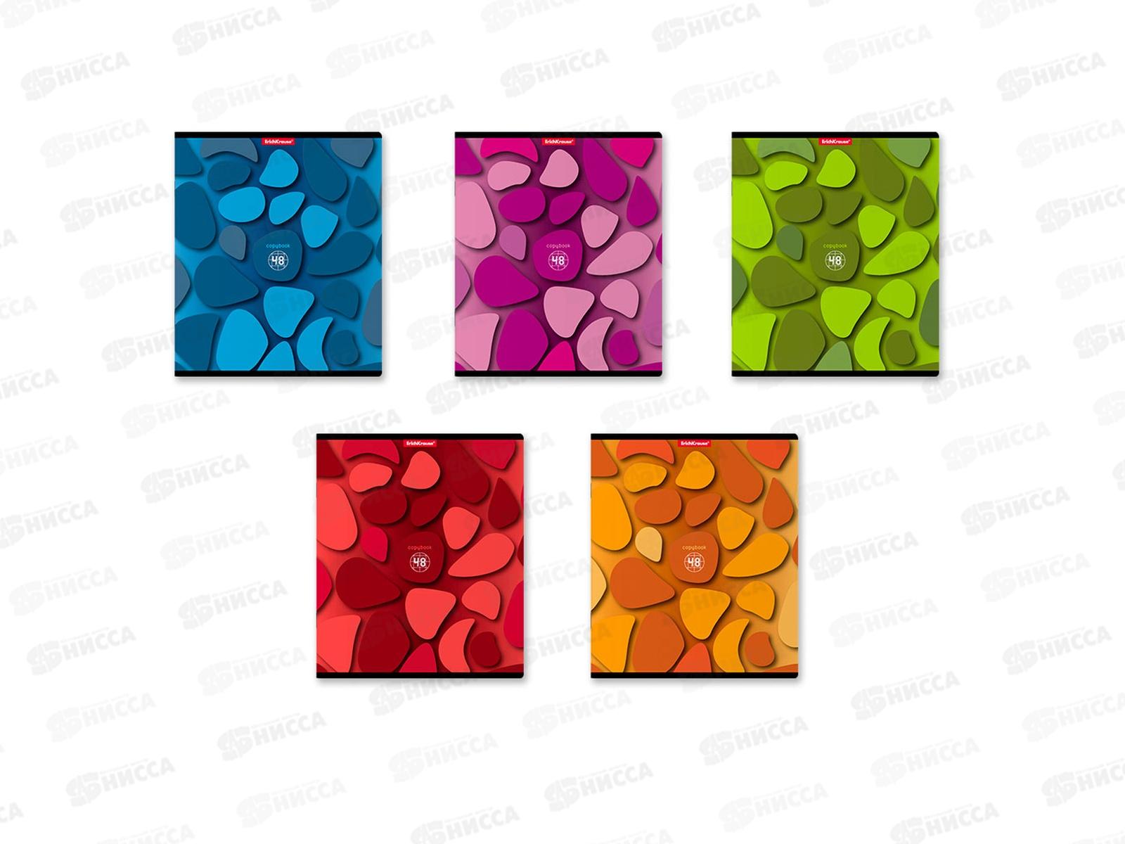 Тетрадь 48листов клетка ПОЛИ  Color Stones (аналог 45110) 47520 *5/100