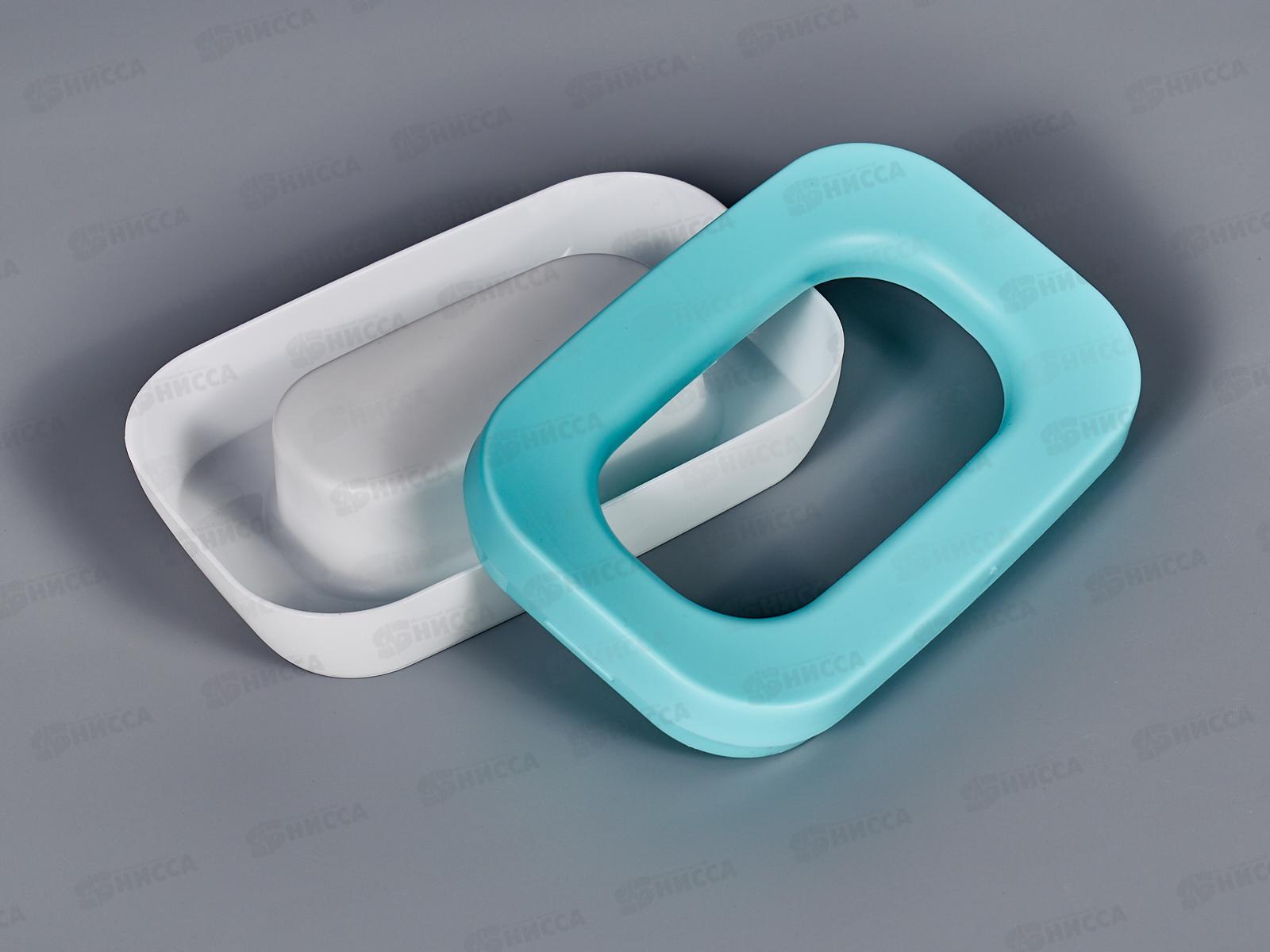 Мыльница открытая Эллиса бирюзовая С843 *19