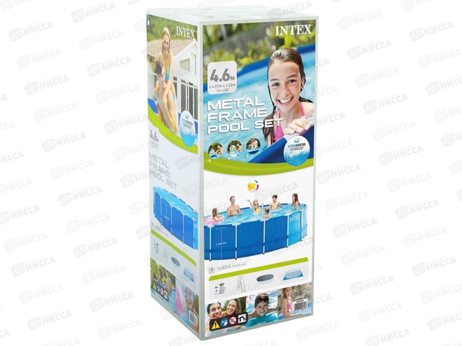 Бассейн 28242 (457х122см) каркасный с фильтром INTEX