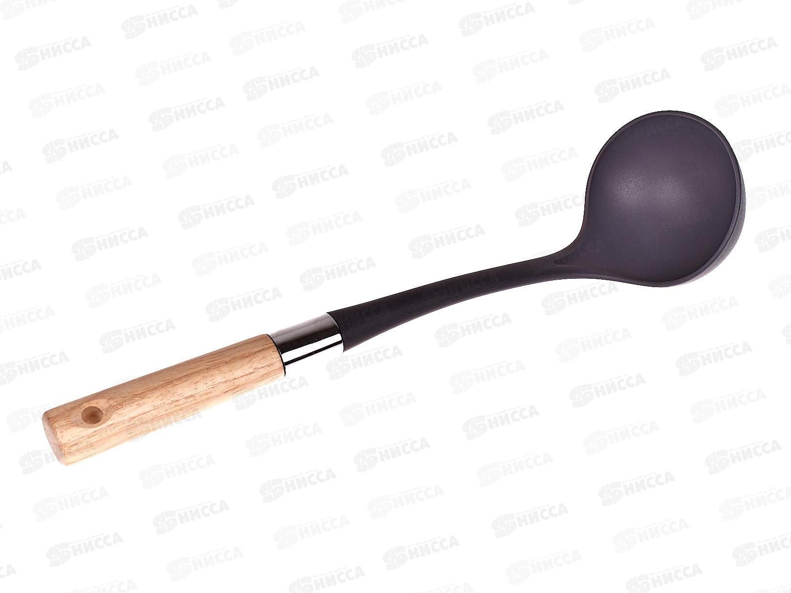 Половник нейлоновый деревянная ручка 17305 *24/72