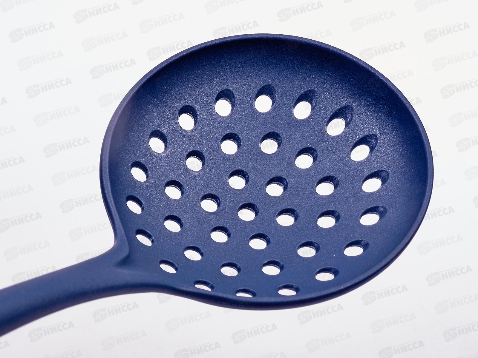 Шумовка нейлоновая деревянная ручка 17303 *24/72