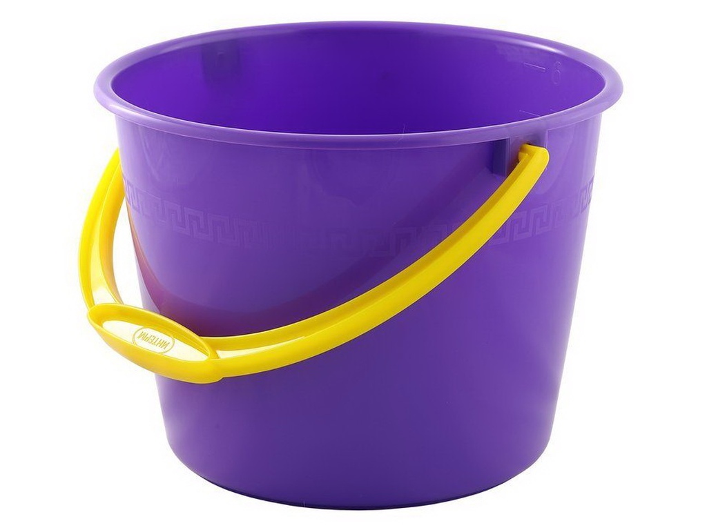 Ведро-лукошко 6л мерное зеленое  ИНТ