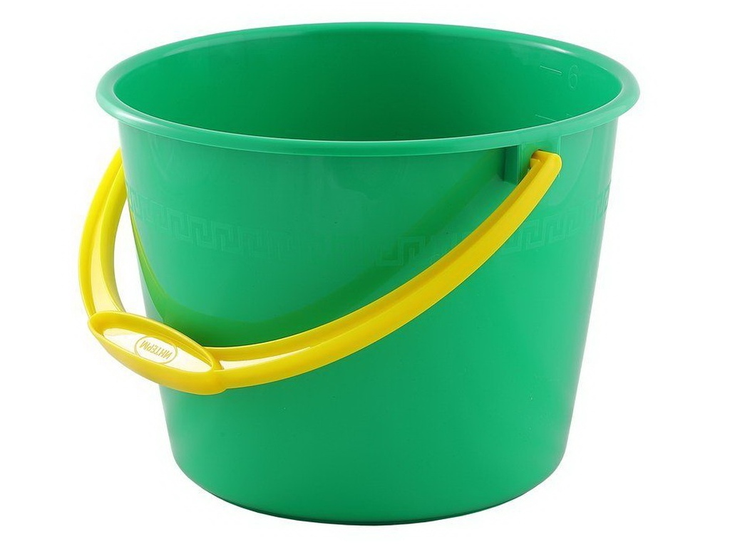Ведро-лукошко 6л мерное зеленое  ИНТ