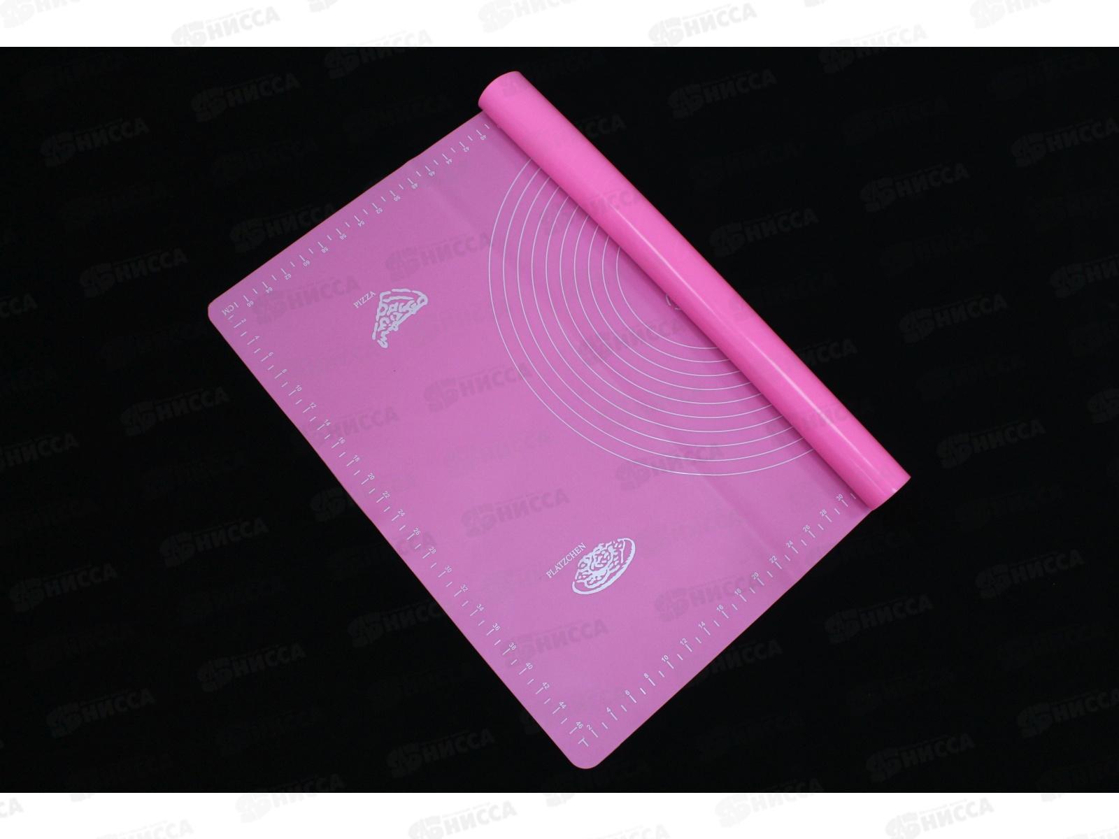 Коврик для раскатки выпечки теста 50*70см силиконовый (039451)  Ж