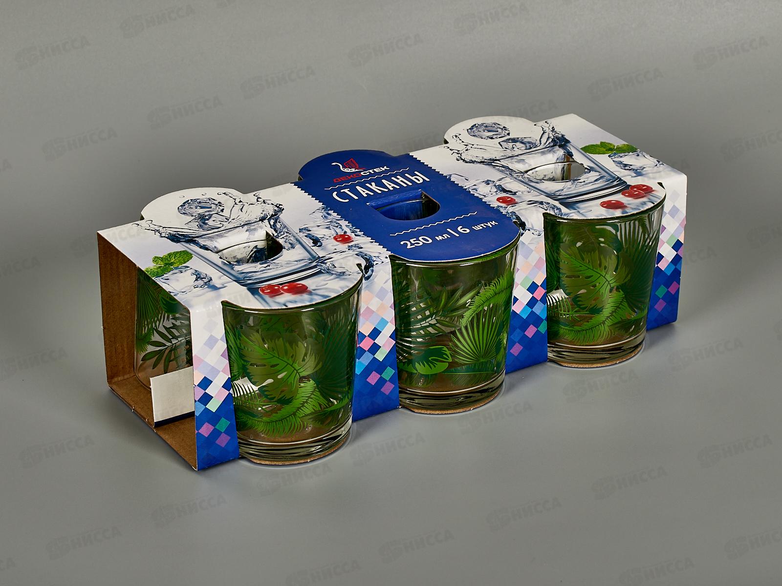 Набор стаканов 250мл 6шт 144-Д Тропики *4