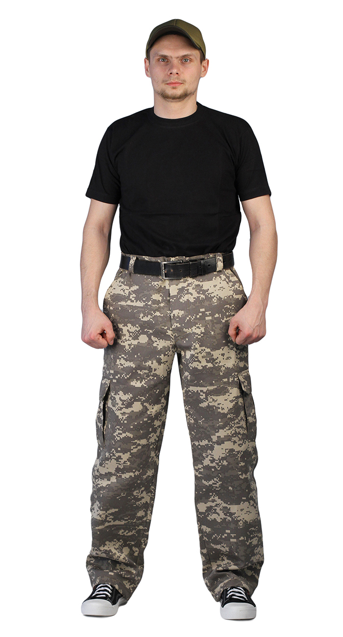 Брюки мужские &quotЗахват&quot (60-62, 182-188) камуфляж &quotБежевый вихрь&quot ткань Грета