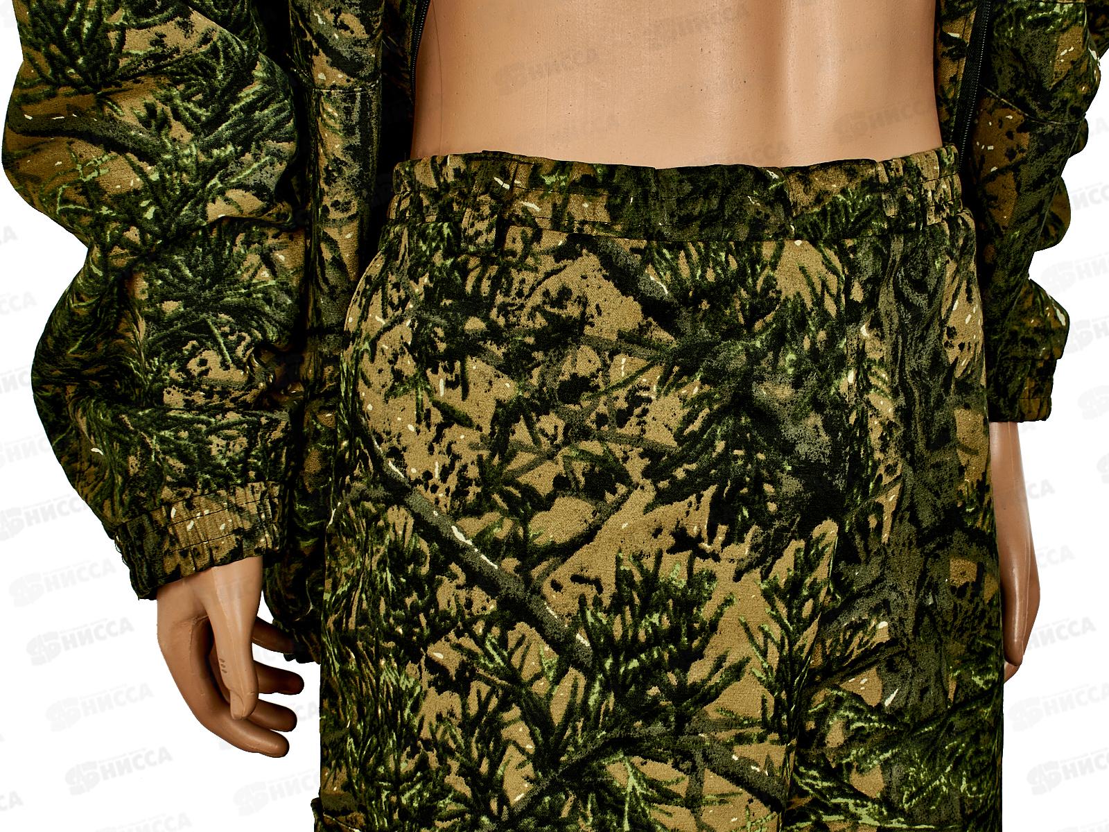 Костюм &quotТурист 3&quot куртка/брюки, (60-62, 182-188) камуфляж Колючка зеленый, ткань Грета