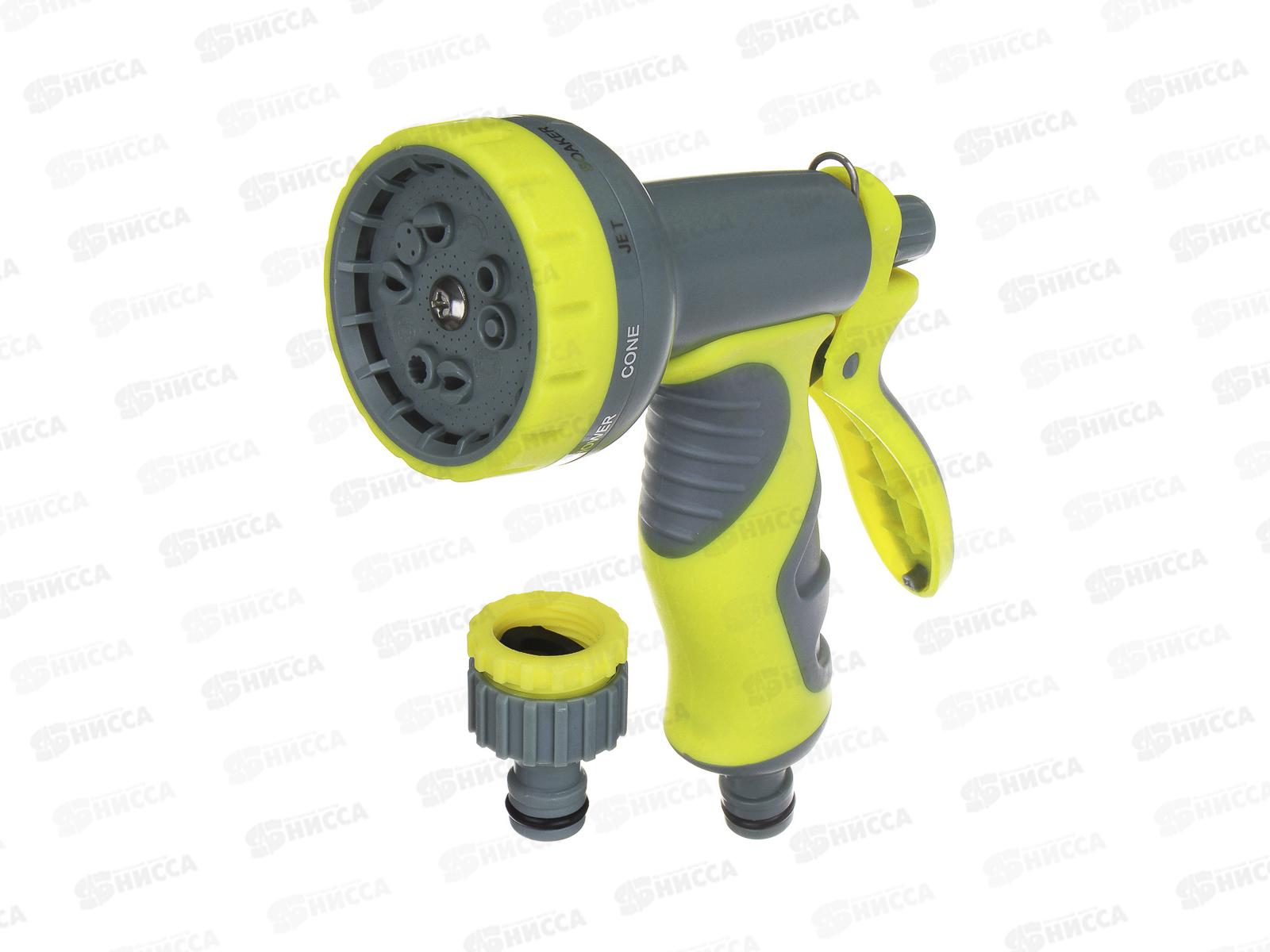 Шланг поливочный растягивающийся 22м латекс, латунь 168-024 г