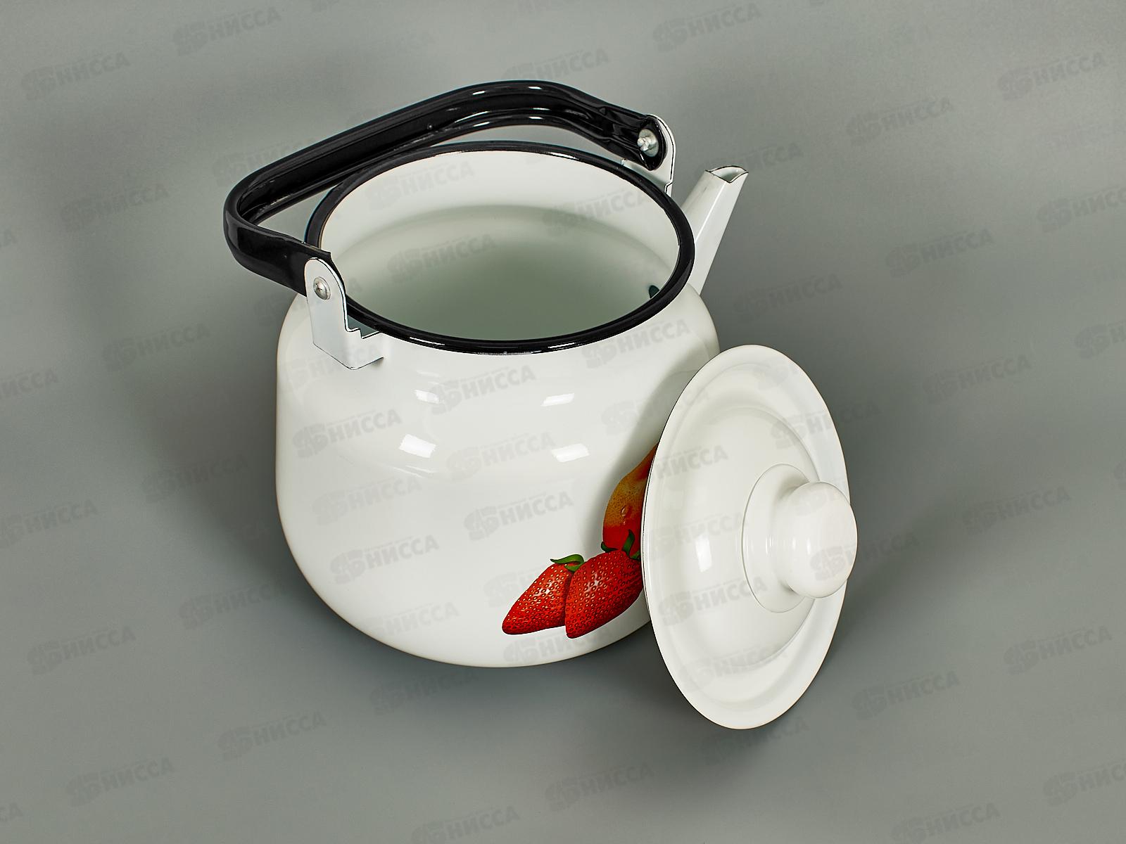 Чайник 3,5л с рисунком 01-2713/4 Персики