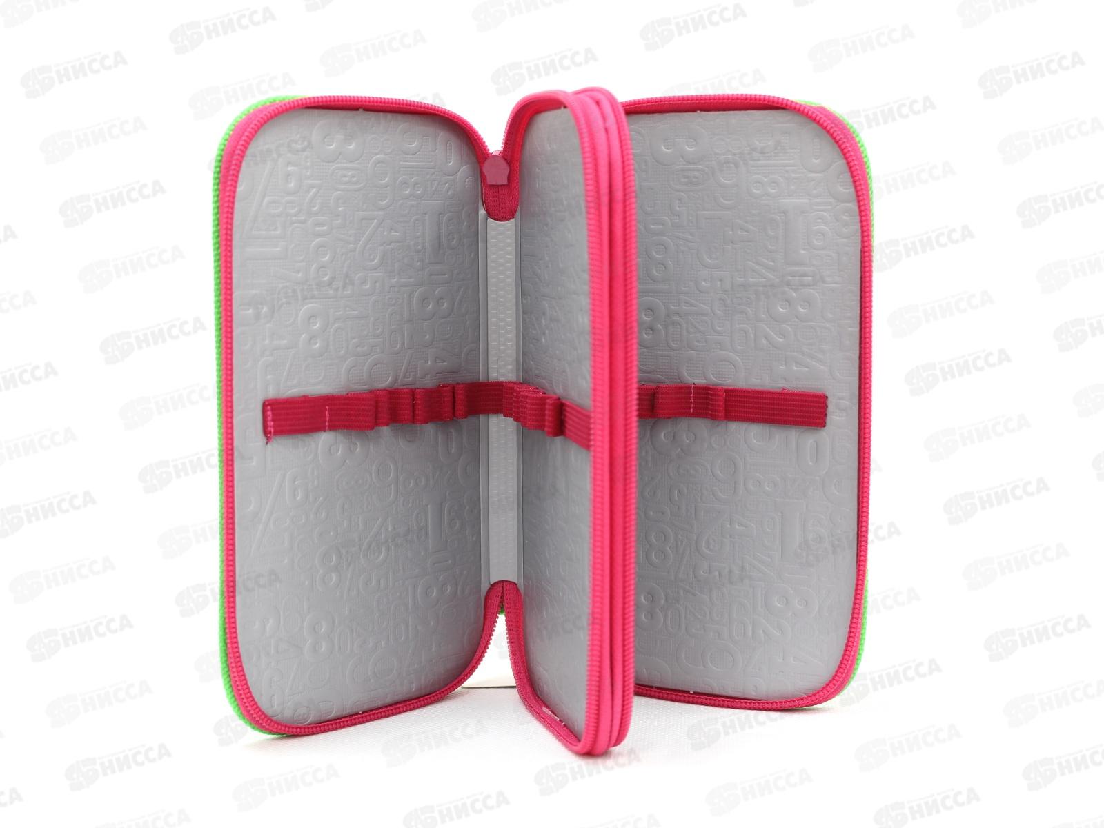 Пенал ПЧЕЛКА 2 отделения, Тропический узор 190*105, ПО-901 *30