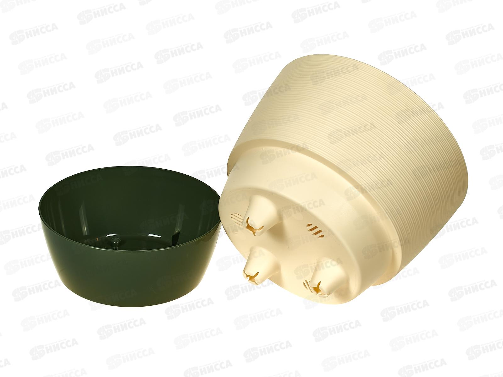 Горшок для цветов Валенсия 2,5л Ваниль-Нефрит *12