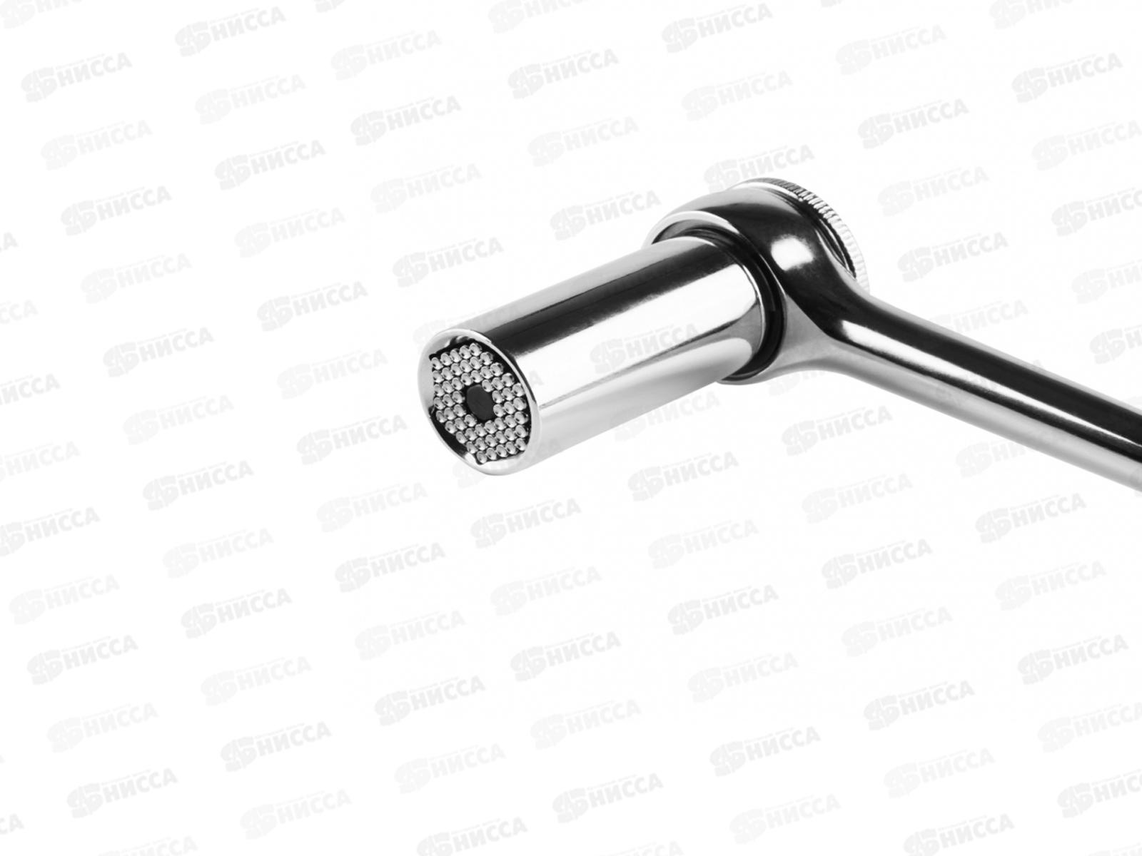 Ключ универсальный торцевой с трещоткой 7-19 мм, 12-6080