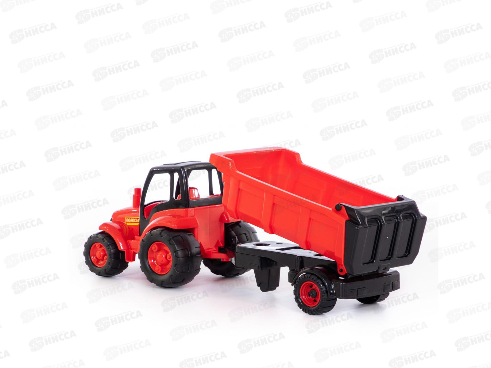 Трактор &quotЧемпион&quot с полуприцепом в сетке  0445 *4