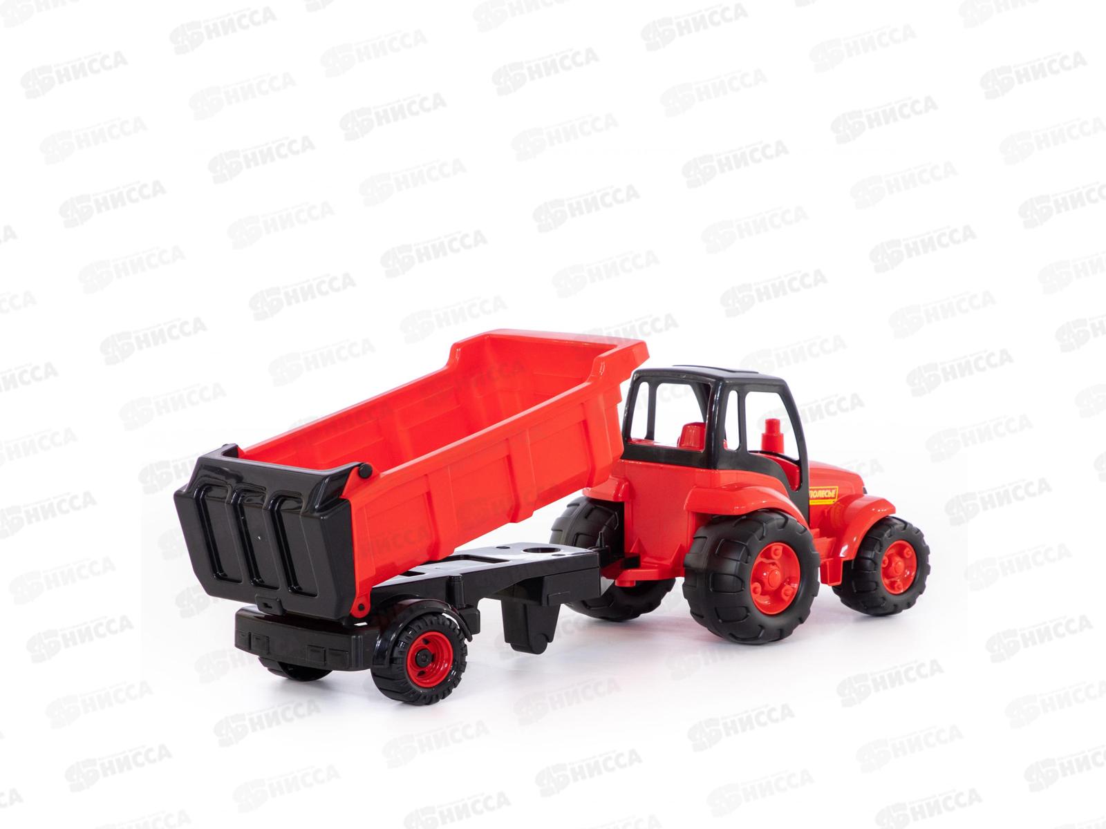 Трактор &quotЧемпион&quot с полуприцепом в сетке  0445 *4